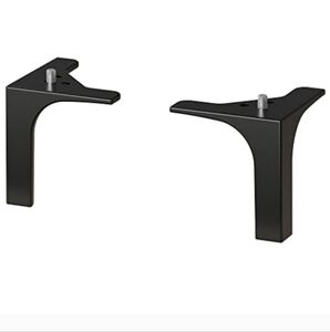 IKEA Black NANNARP Aluminum Leg - Box of 2 Works with BESTÅ Storage Systems